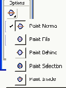 Меню режимов использования инструмента Brush Tool